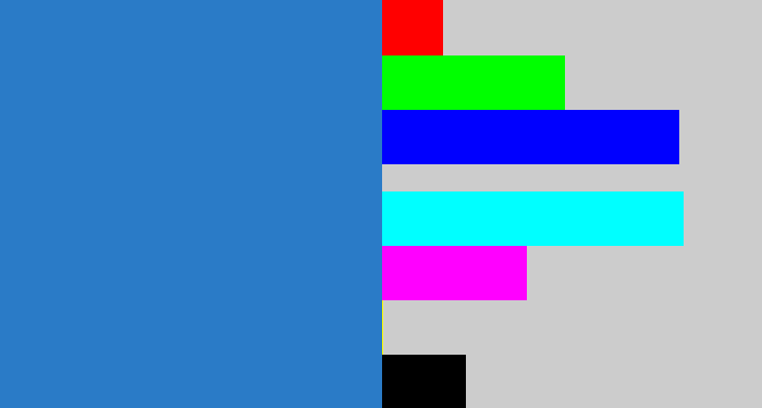 Hex color #2a7bc7 - bluish