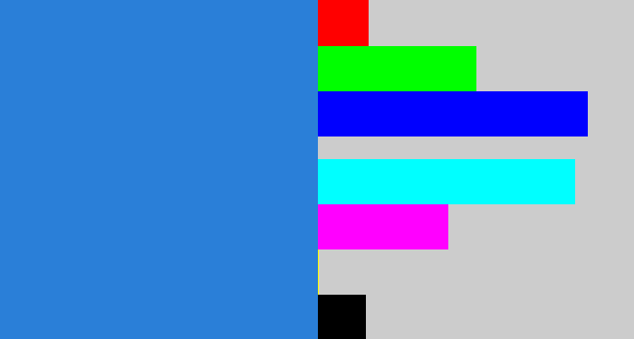 Hex color #2a7fd8 - windows blue