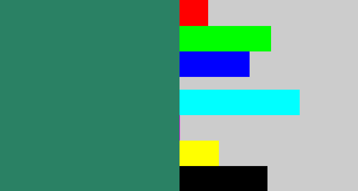 Hex color #2a8164 - viridian