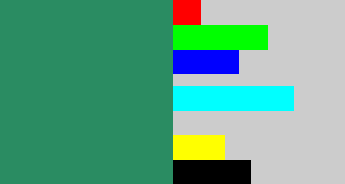 Hex color #2a8c62 - viridian