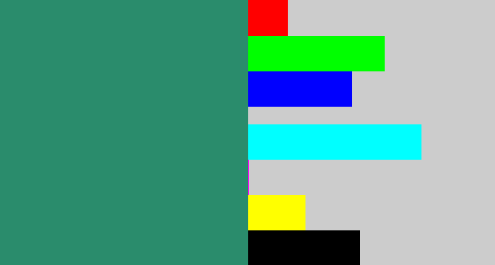 Hex color #2a8c6c - viridian