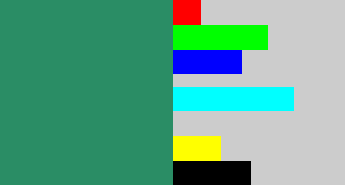 Hex color #2a8d65 - viridian