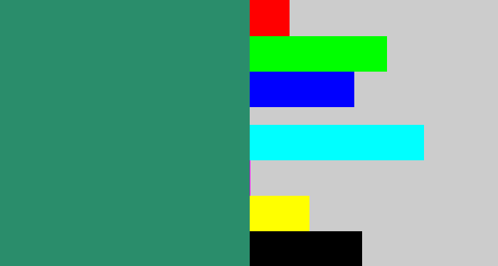 Hex color #2a8d6b - viridian
