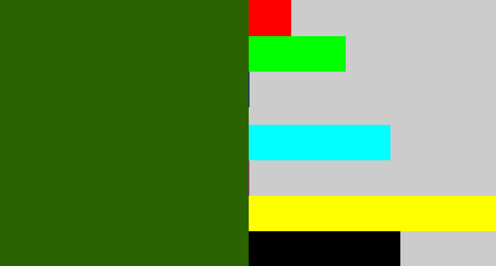 Hex color #2b6300 - navy green