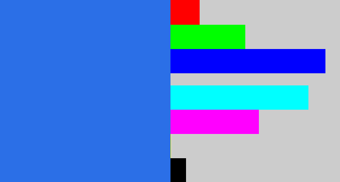 Hex color #2b6fe7 - azul