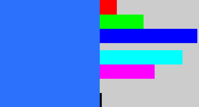 Hex color #2b71fb - clear blue