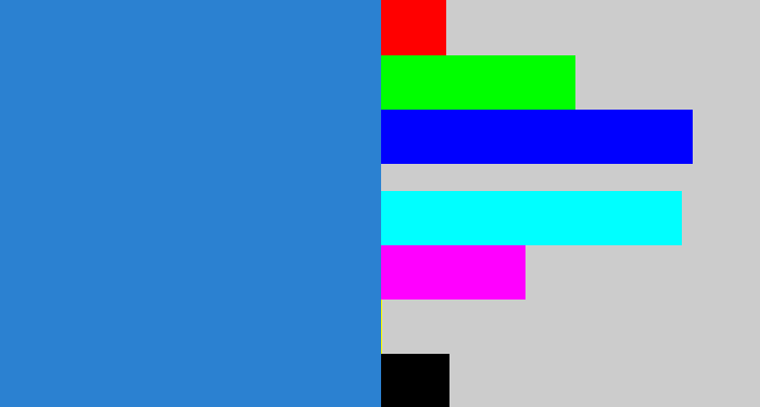 Hex color #2b81d1 - windows blue