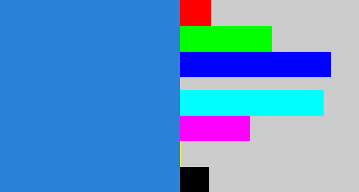 Hex color #2b81d5 - windows blue