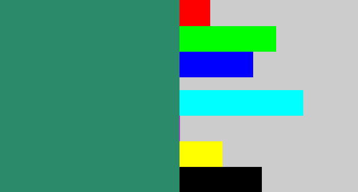 Hex color #2b8a69 - viridian