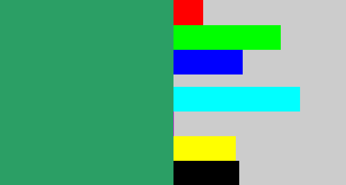 Hex color #2b9f65 - teal green
