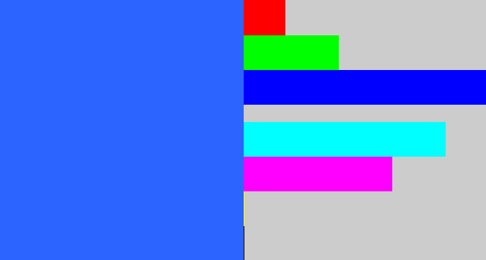 Hex color #2c64ff - clear blue