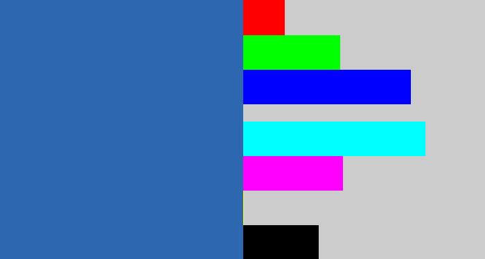 Hex color #2c67b0 - mid blue