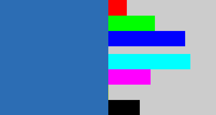 Hex color #2c6db4 - mid blue