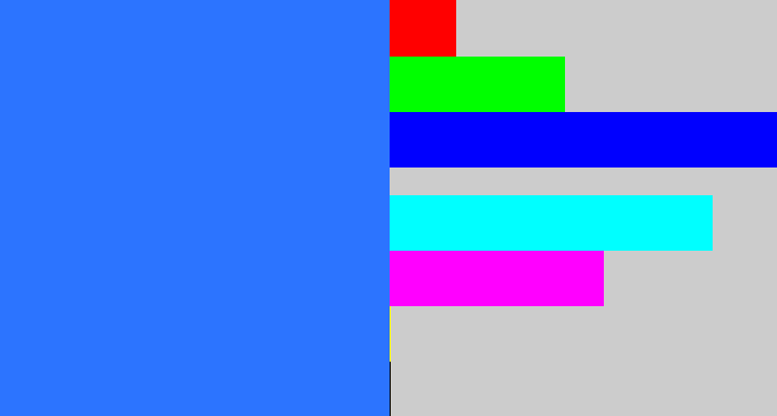 Hex color #2c74ff - clear blue