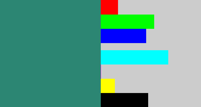 Hex color #2c8673 - viridian