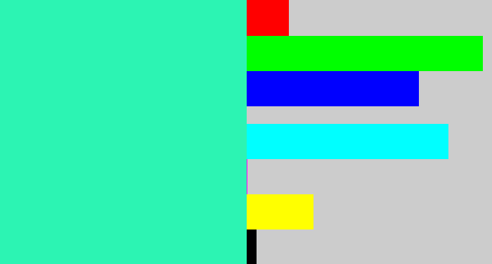 Hex color #2cf4b3 - greenish cyan