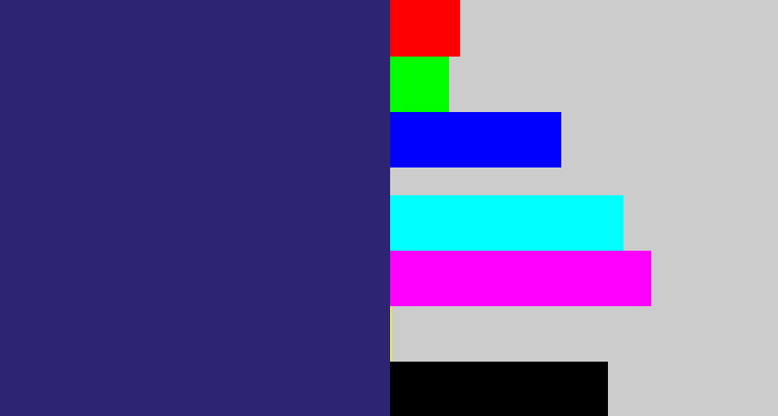 Hex color #2d2571 - dark slate blue