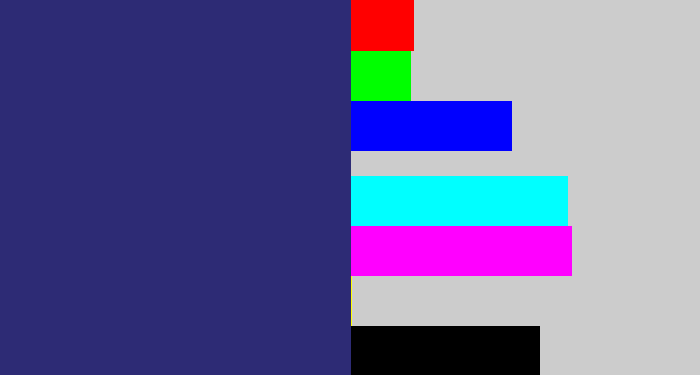 Hex color #2d2b75 - dark slate blue