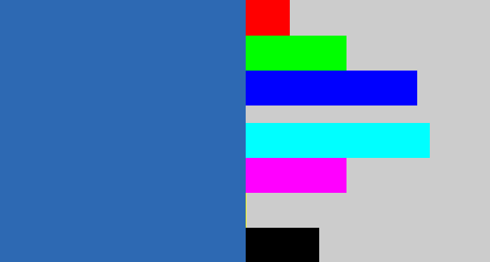 Hex color #2d69b3 - mid blue
