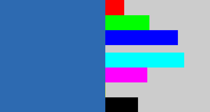 Hex color #2d6ab1 - mid blue