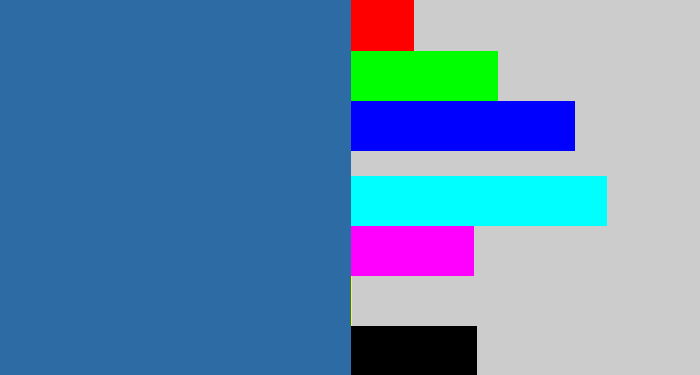 Hex color #2d6ba4 - muted blue