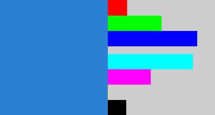 Hex color #2d7fd4 - windows blue