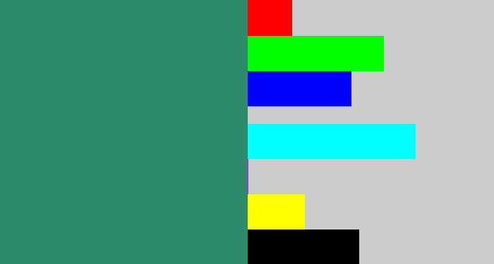 Hex color #2d8b6b - viridian