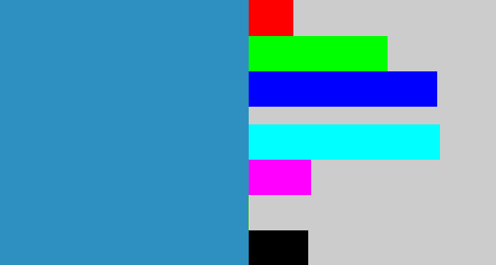 Hex color #2d90c1 - windows blue