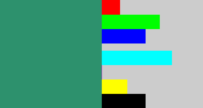 Hex color #2d916d - viridian