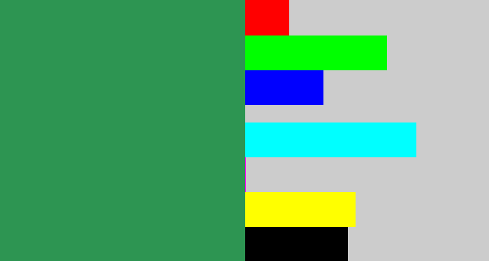 Hex color #2d9552 - viridian