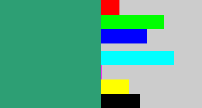 Hex color #2d9f74 - teal green