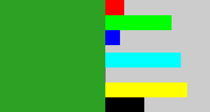 Hex color #2da123 - green