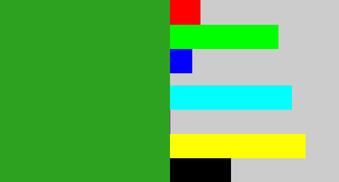 Hex color #2da220 - green