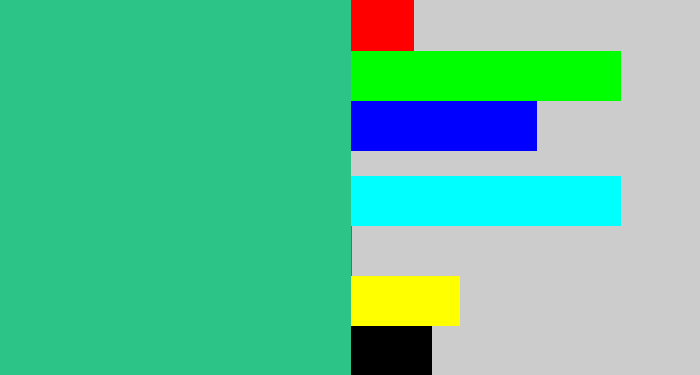 Hex color #2dc488 - greenish teal