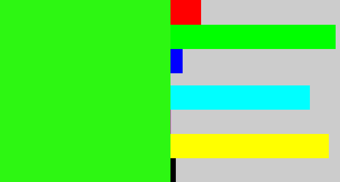 Hex color #2df712 - vivid green