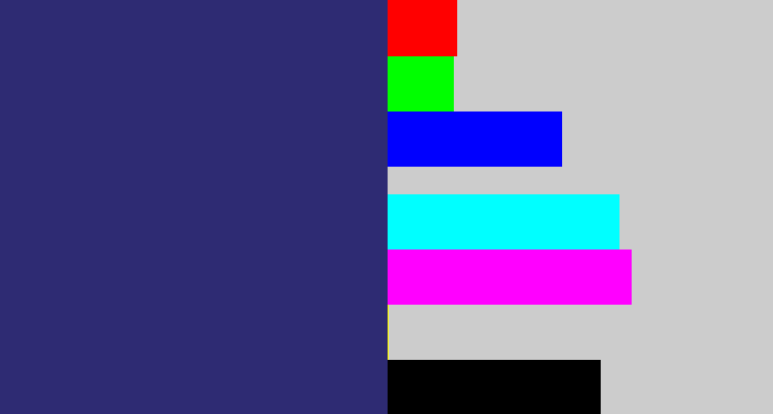 Hex color #2e2b73 - dark slate blue