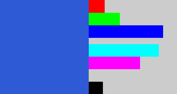 Hex color #2e5ad6 - azul