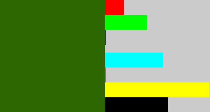 Hex color #2e6701 - navy green