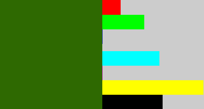 Hex color #2e6901 - navy green
