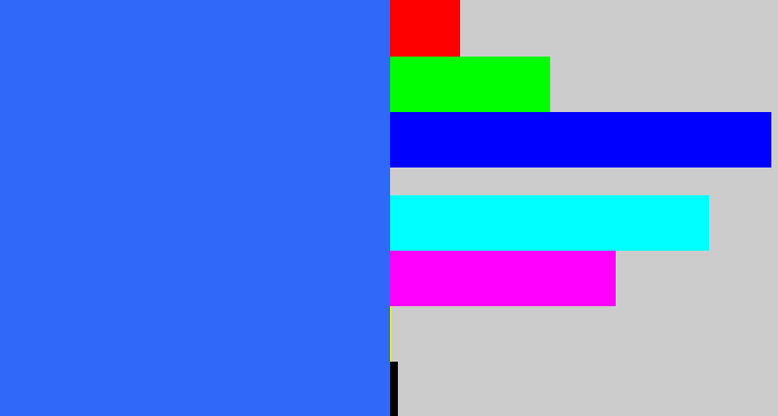 Hex color #2e69fa - clear blue