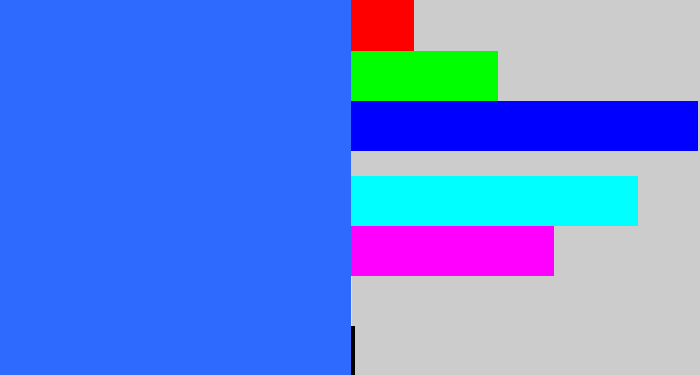 Hex color #2e6afd - clear blue