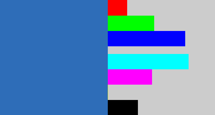 Hex color #2e6db8 - medium blue
