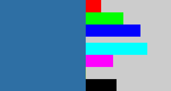 Hex color #2e6fa4 - muted blue
