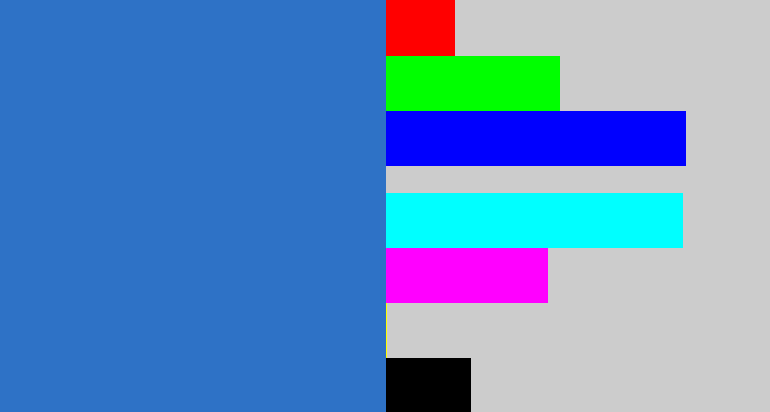 Hex color #2e72c6 - medium blue