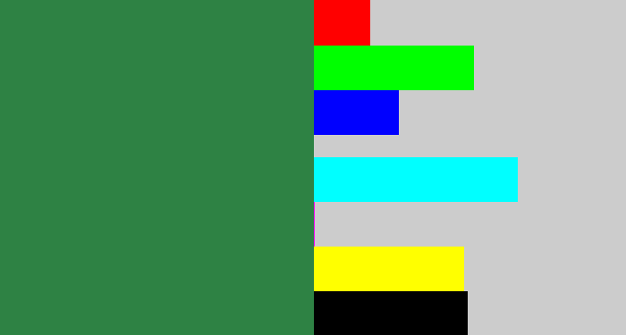 Hex color #2e8244 - darkish green