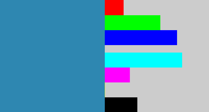 Hex color #2e87b1 - bluish