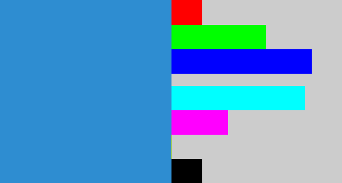 Hex color #2e8dd1 - windows blue