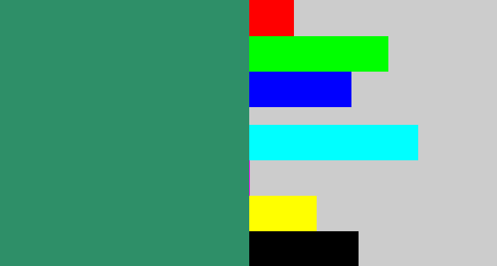 Hex color #2e8f68 - viridian