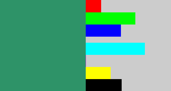 Hex color #2e9368 - viridian