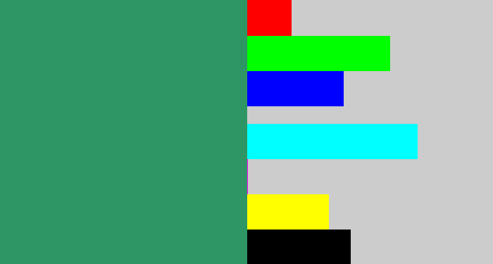 Hex color #2e9564 - viridian